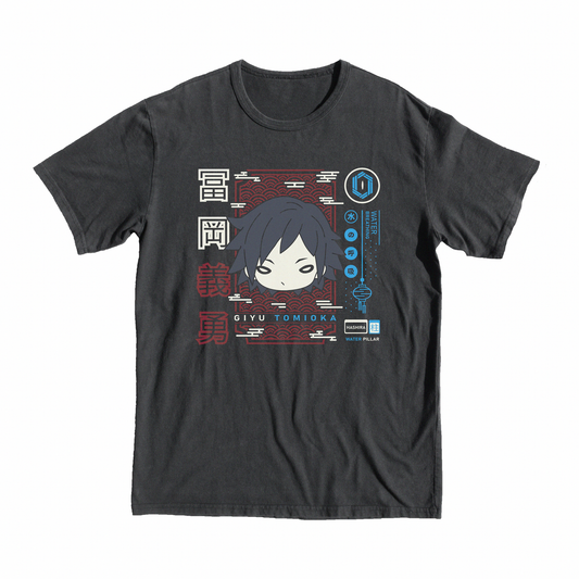 Demon Slayer Giyu T-Shirt, anime, m,anga, shop, tee, water, giyu, shop, merch