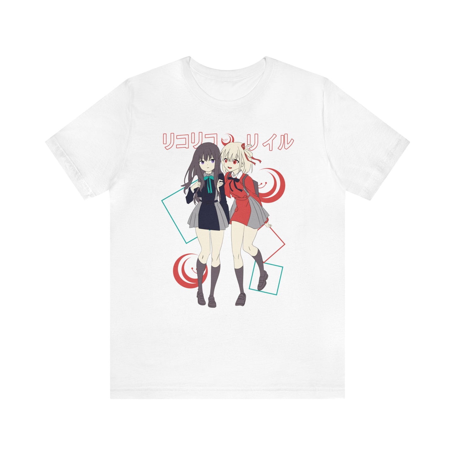 Lycoris Recoil Friends T-Shirt, tee, shop, buy, like, black, love, style, gift, present, trend, symbul, white