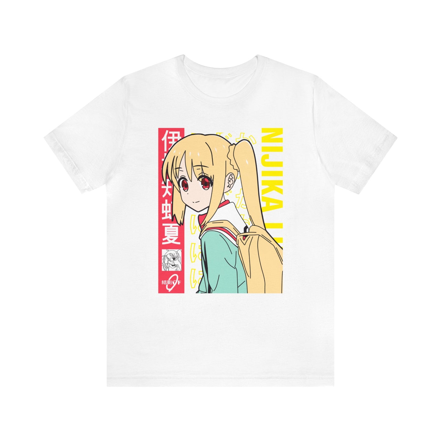 Bocchi the Rock! Nijika T-Shirt, tee, nijika, yellow, gift, present, shop, buy, anime, manga, white