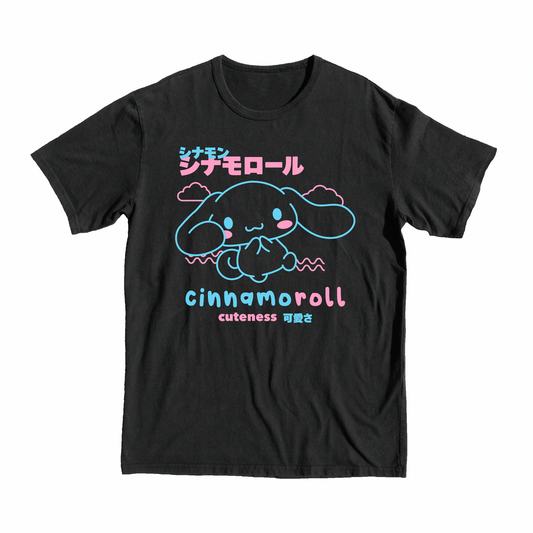 Onegai My Melody Cinnamon Roll T-Shirt, tee, shop, anime, merch, cute, beautiful, blue, light, super, merch