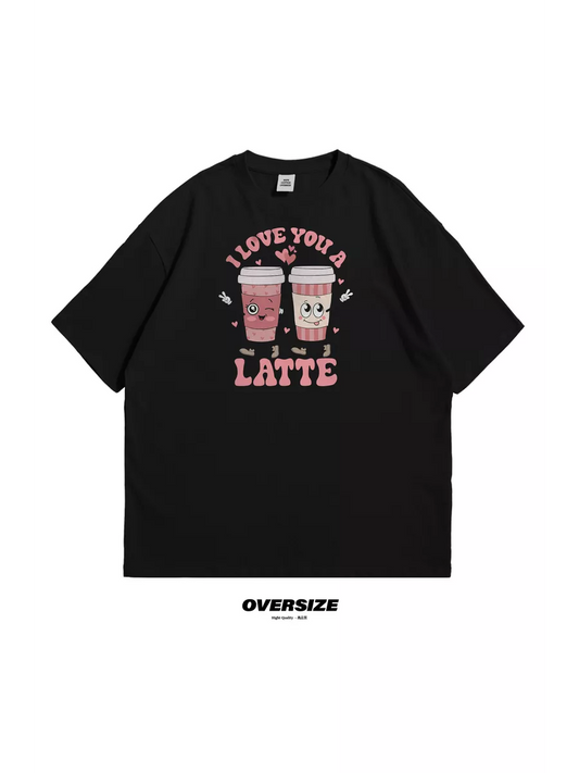 Latte Love Oversized T-Shirt