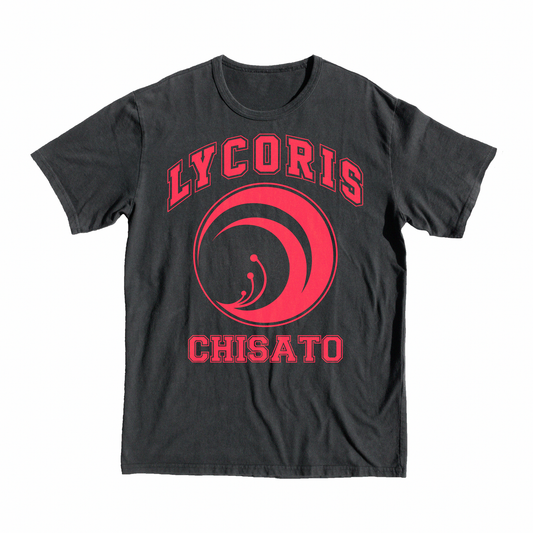 Lycoris Recoil Chisato Dynamic Spiral T-Shirt, tee, shop, buy, like, black, love, style, gift, present, trend, symbul