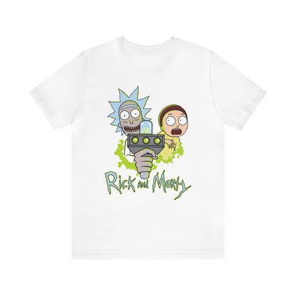 Sci-Fi Adventure Rick Morty Duo T-Shirt, portal, merch, gift, top, buy online, shop, gift, rick, luna, moon, white