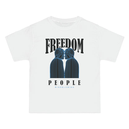 Freedom T-shirt, people, love, statue, gift, tee, shop, merch, present, kiss, mind, shop, merch, online, white