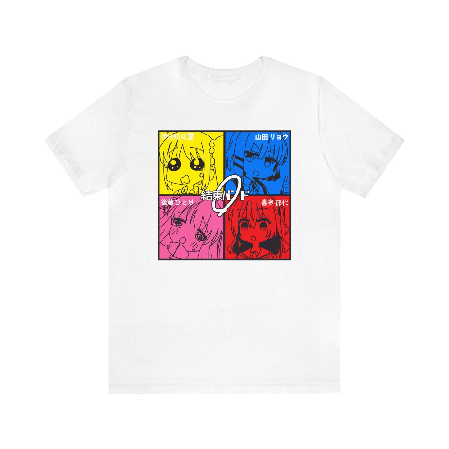 Bocchi the Rock! Band Moments T-Shirt, tee, shop, buy, gift, present, colors, girl, white