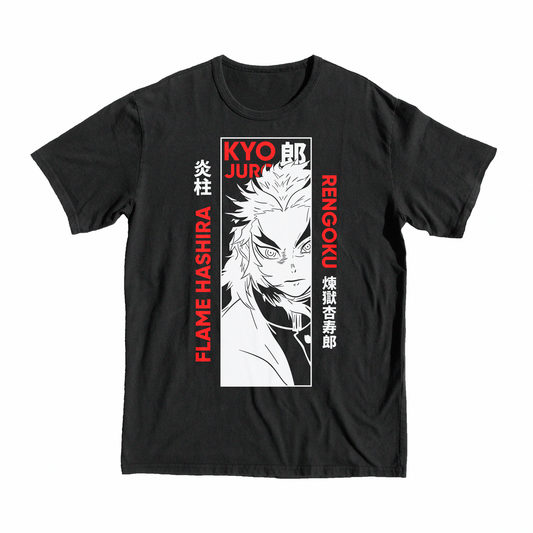 Demon Slayer Kyo  Rengoku T-Shirt, tee, shop, gift, kyo, red, like, trend, merch, buy, like