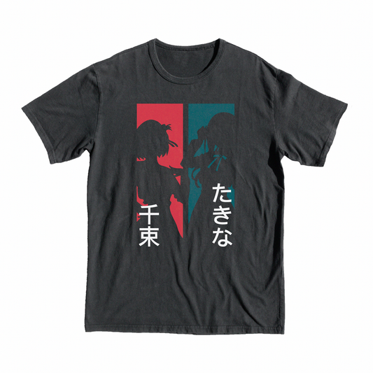 Lycoris Recoil Split Design T-Shirt, tee, shop, buy, like, black, love, style, gift, present, trend, symbul