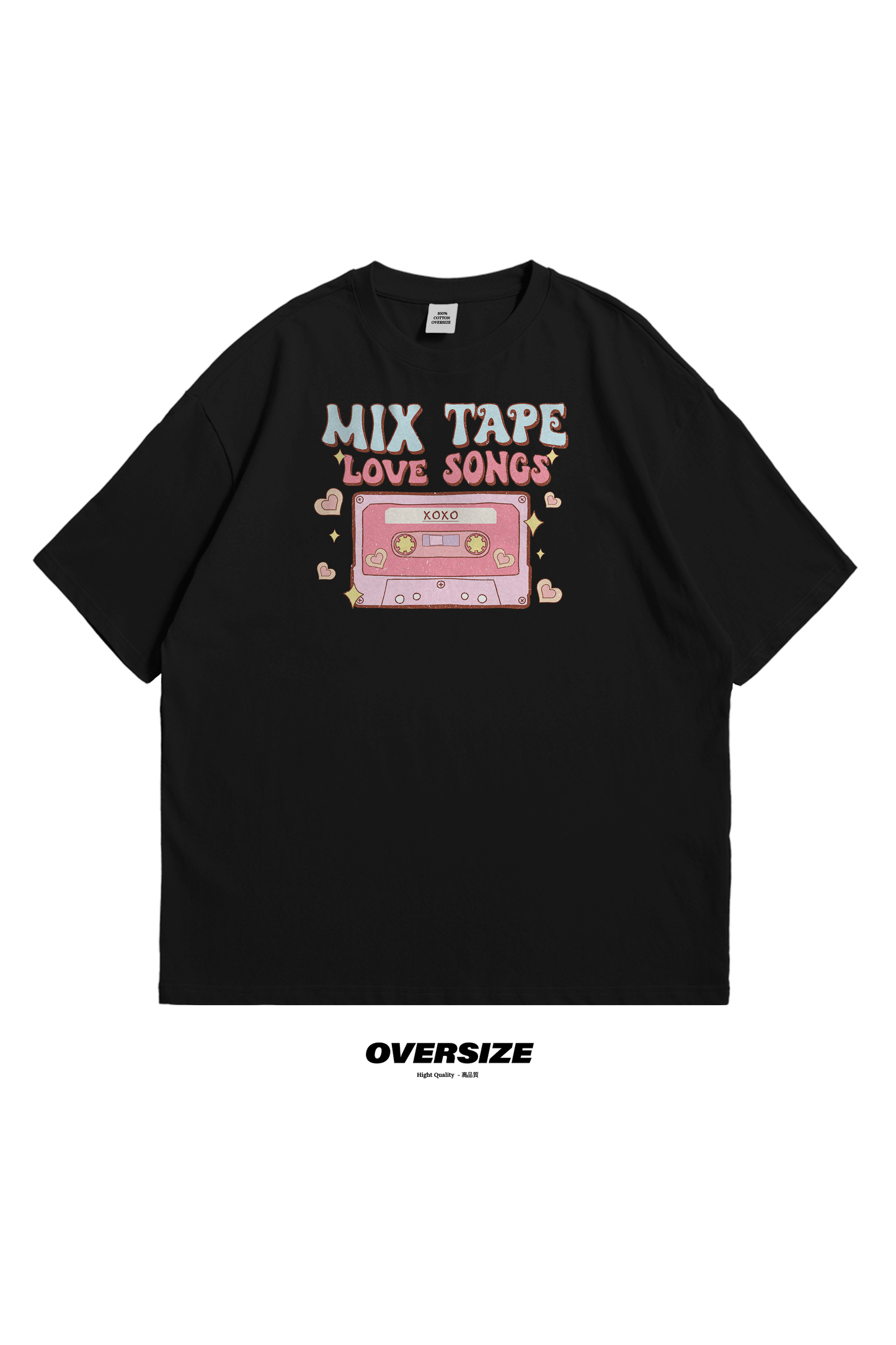 Mix Tape Love Songs Oversized T-Shirt