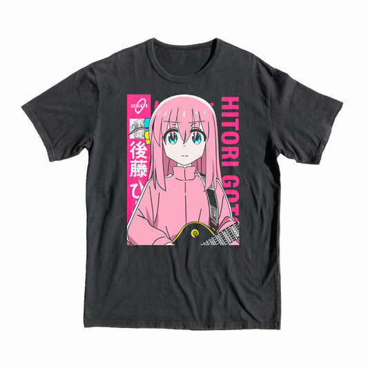 Bocchi the Rock! Hitori T-Shirt, tee, shop, anime, manga, girl, hitori, pink, buy, present