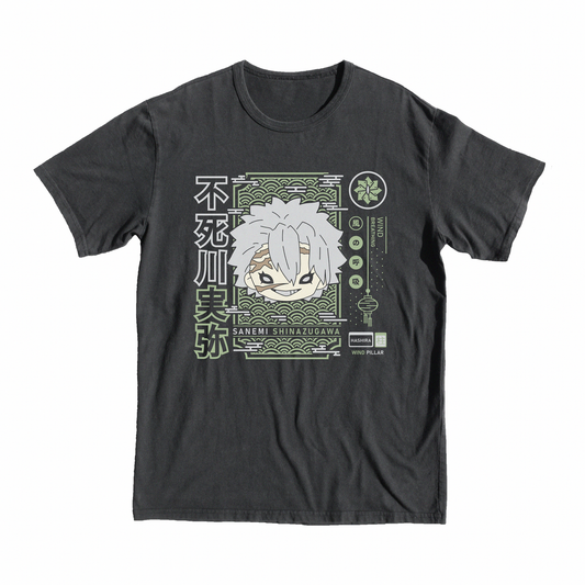 Demon Slayer Sanemi T-Shirt, tee, anime, manga, shop , merch, tee, wind, style, shop