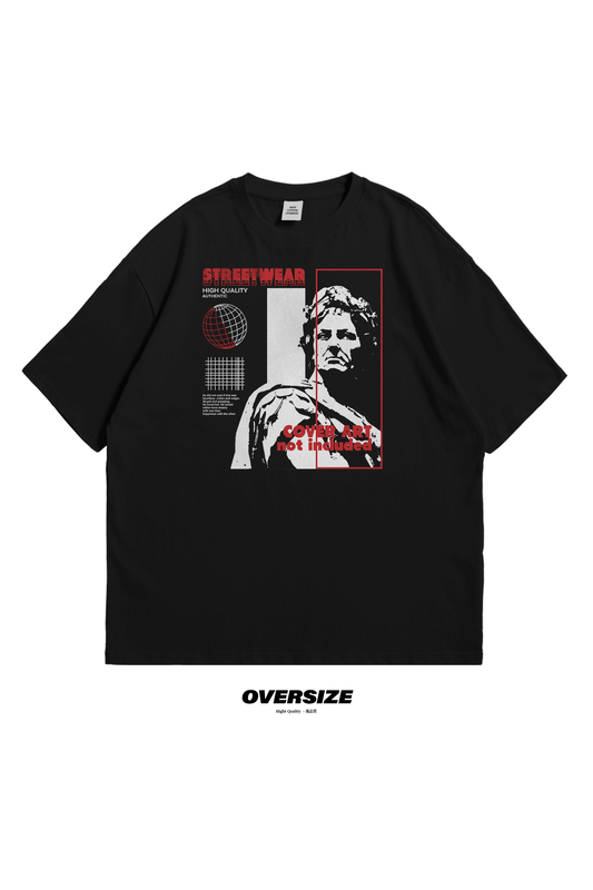 Streetwear Caesar T-shirt, greece, streetwear, cover, art, gift, modern, tech, earth, black, style, present, high, merch