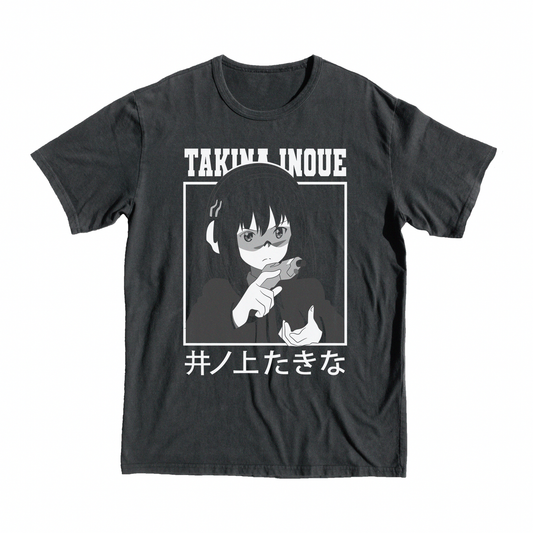 Lycoris Recoil Takina Inoue Monochrome T-Shirt,  tee, shop, buy, like, black, love, style, gift, present, trend, symbul