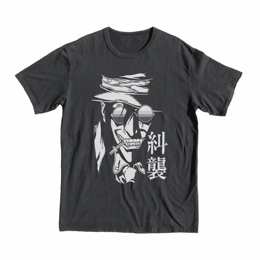 Hellsing  Alucard T-Shirt anime manga shop merch tee glasess men gift black