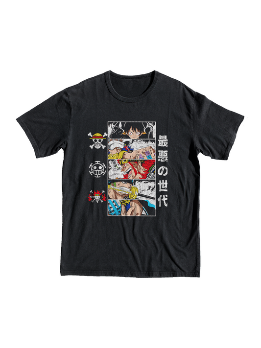 one piece, manga,anime, zoro, roronoa, pirate, symbol, top, merch, tee