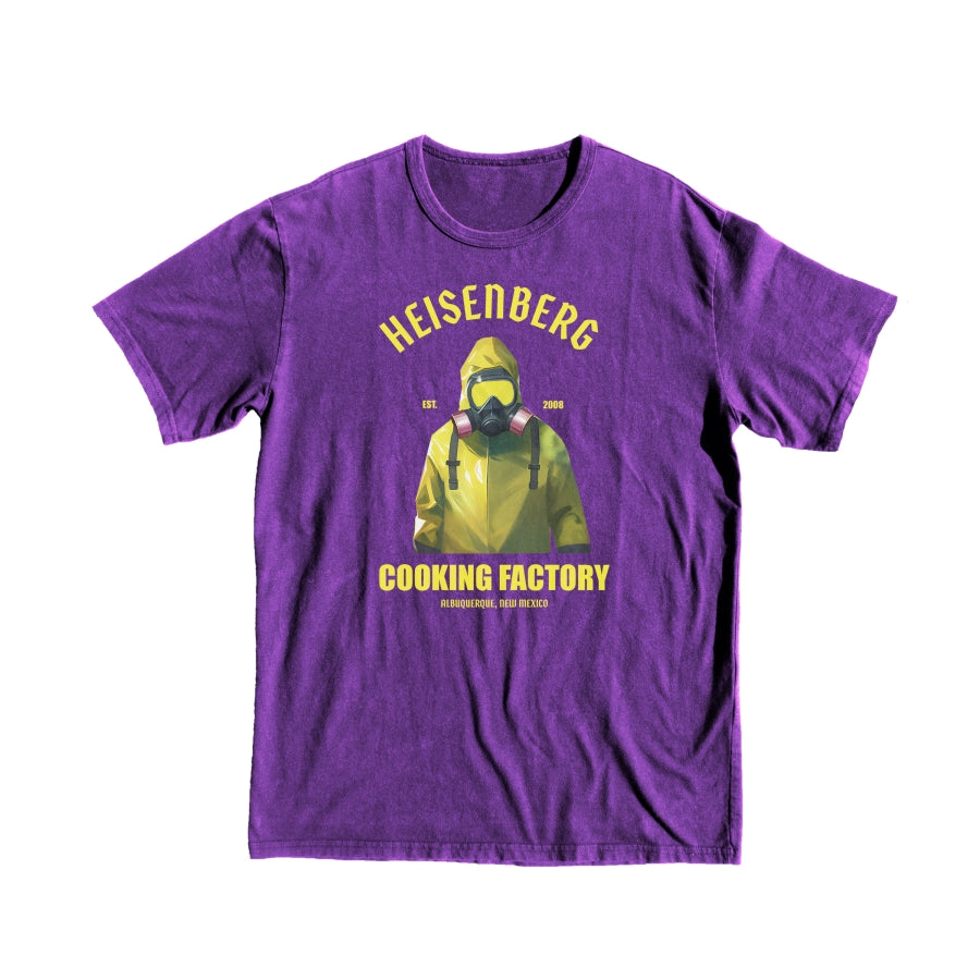 BREAKING BAD "HEISENBERG" ANIME T-SHIRT buy merch manga anime top style heisenberg cooking factory black style perpple