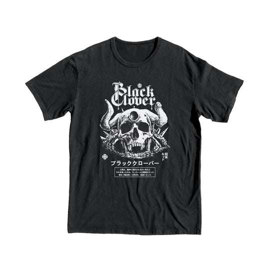 Black Clover Demon Skull T-shirt anime manga tee tshirt