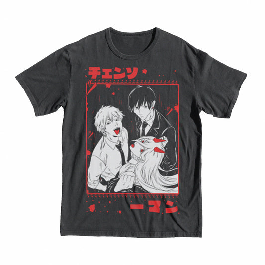 Chainsaw Man Pochita Cute T-Shirt anime manga shop merch buy like boys trio