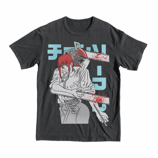 Chainsaw Man Pair T-shirt anime manga shop tee black buy now online top 