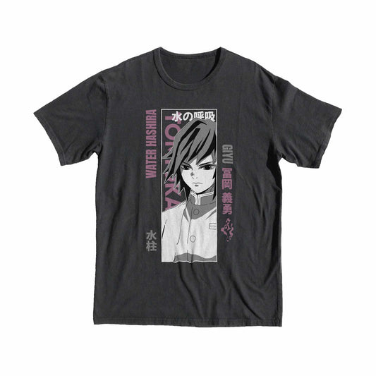 Demon Slayer Giyu Tomioka T-shirt anime manga boy back china style buy