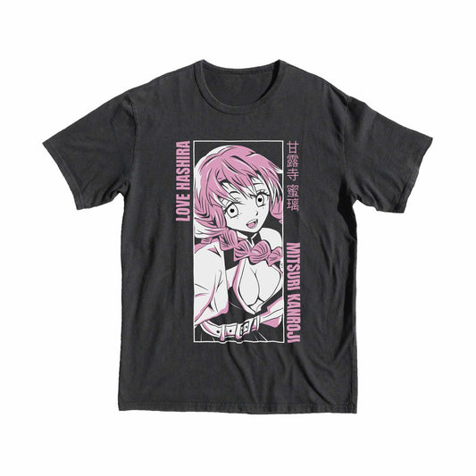 Demon Slayer Mitsuri T-shirt anime manga pink girl white black buy gift tee present friday