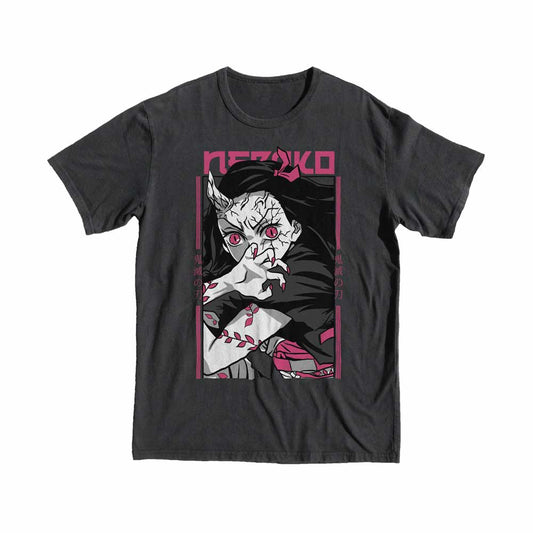 Demon Slayer Nezuko T-shirt anime manga t-shirt front.