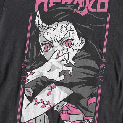 Demon Slayer Nezuko T-shirt anime manga t-shirt full.