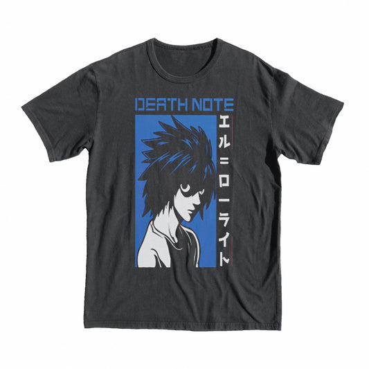 Death Note tee with L protogonist