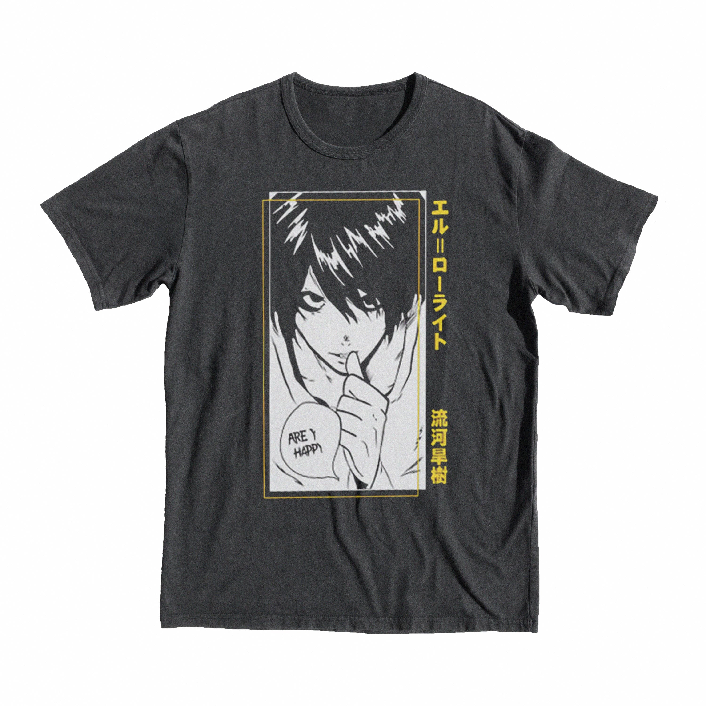 Death Note L - BLACK T-Shirt – Daily Drop