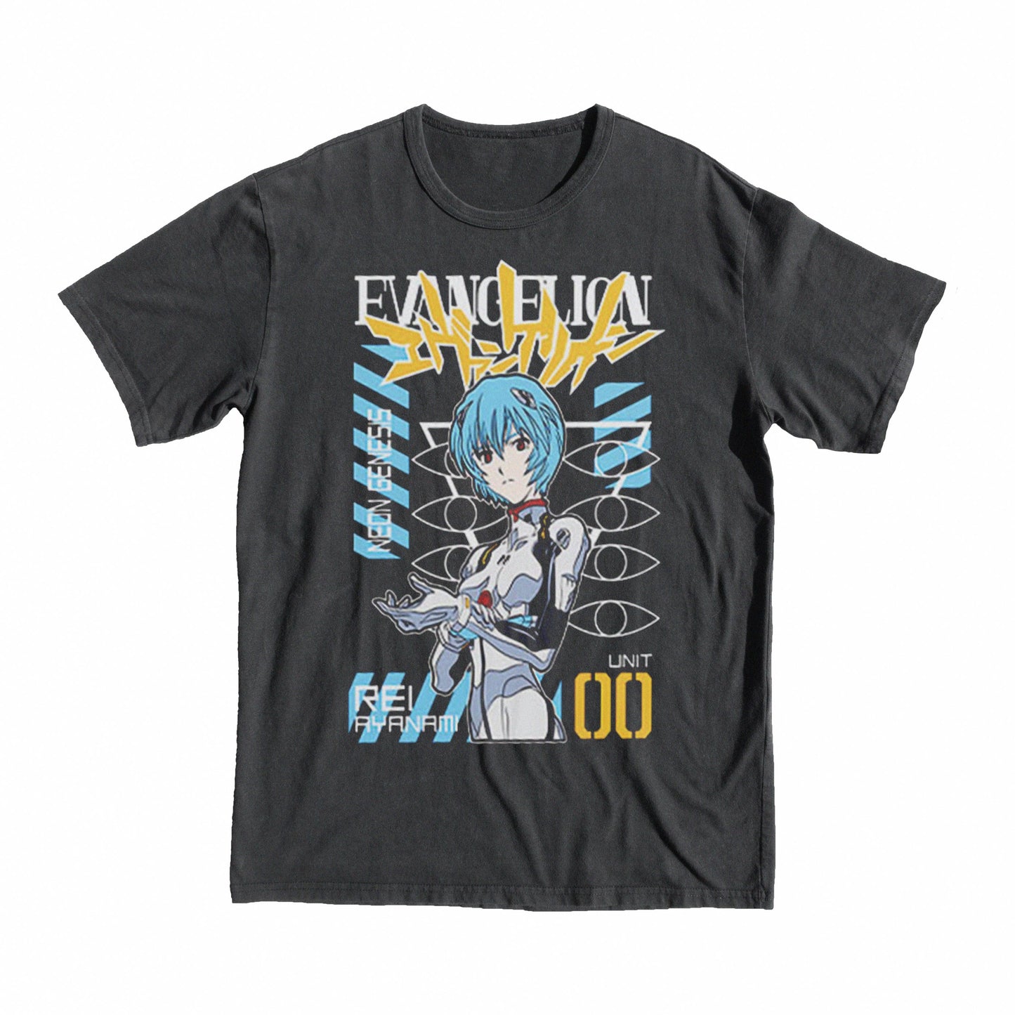 Evangelion Eva-00 T-Shirt tee shop buy top look wow girt present dad mom game gaming seal big round top buy shop rei ayanami Evangelion Neon Genesis T-shirt rei