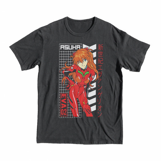 Evangelion Eva-00 T-Shirt tee shop buy top look wow girt present dad mom game gaming seal big round top buy shop rei ayanami Evangelion Neon Genesis T-shirt asuka