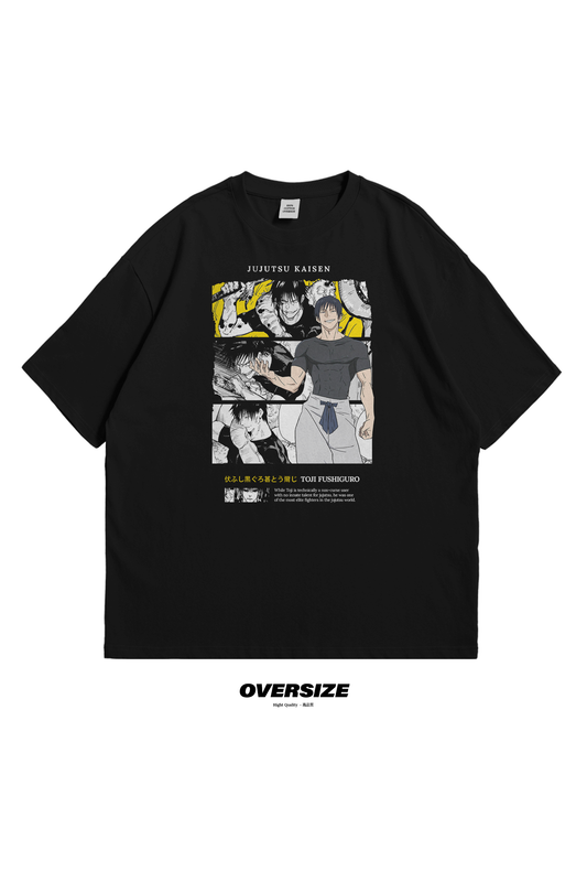 Jujutsu Kaisen Toge Inumaki Oversize T-shirt, tee, shop, anime, manga, merch, trend, shop, pic, man, black