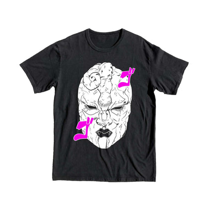 Jojo Bizarre Stone Mask T-shirt White_black anime manga mask 