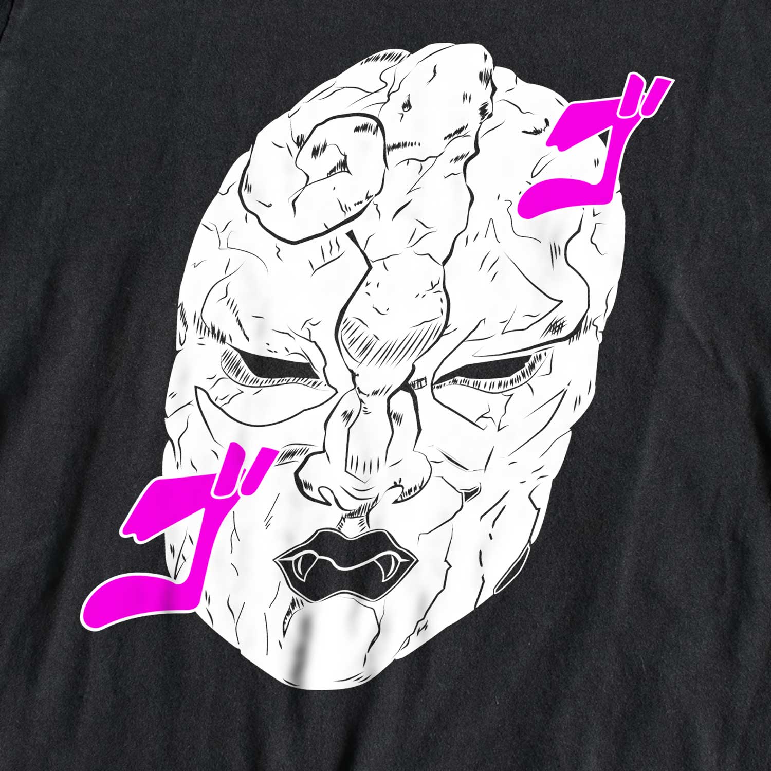 Jojo Bizarre Stone Mask T-shirt White black anime manga print print