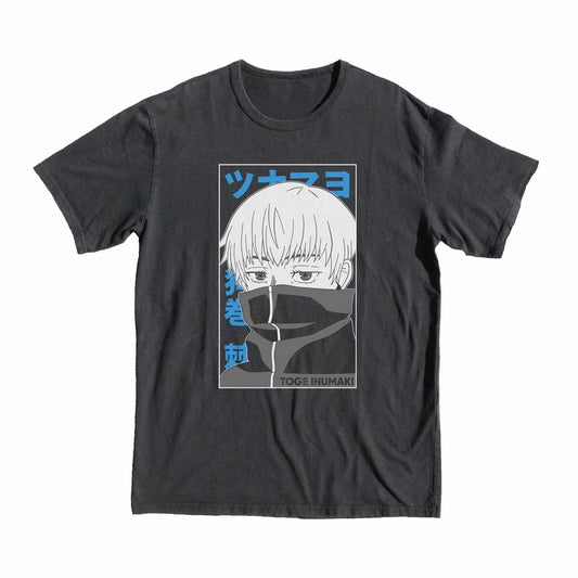 Jujutsu Kaisen Toge Inumaki T-shirt Anime Manga Black