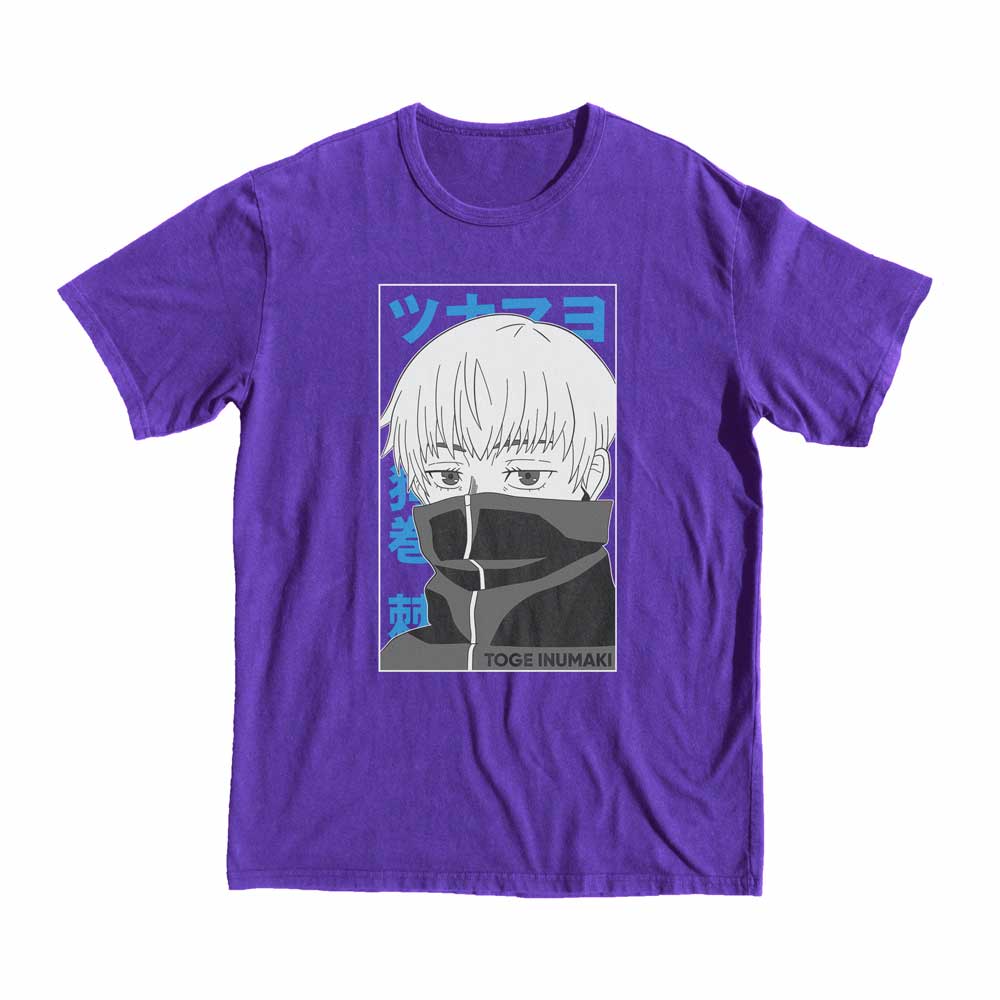 Jujutsu Kaisen Toge Inumaki T-shirt Anime Manga Purple