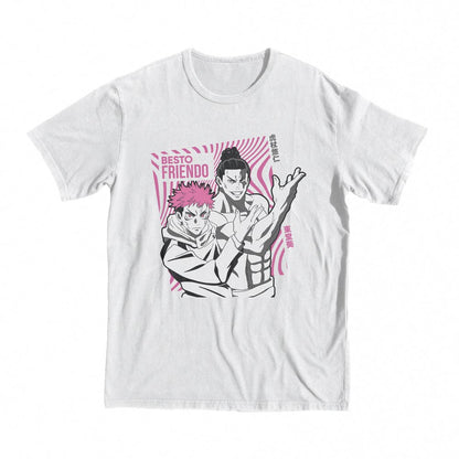 Anime Jujutsu Kaisen t-shirt Besto Friendo Manga White