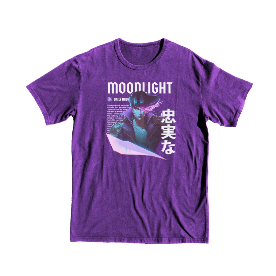 League of Legends Aphelios Anime T-Shirt buy merch tee gift friend present friend style shopping purple delivery free