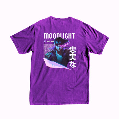 League of Legends BackPrint Aphelios Anime T-Shirt buy shop buy tee merch anime manga shopping delivery free black purple