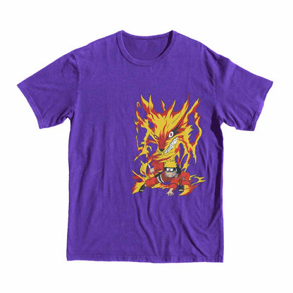 Naruto Fire T-shirt anime mango shop buy shopping tee fier naruto monster delivery free purple