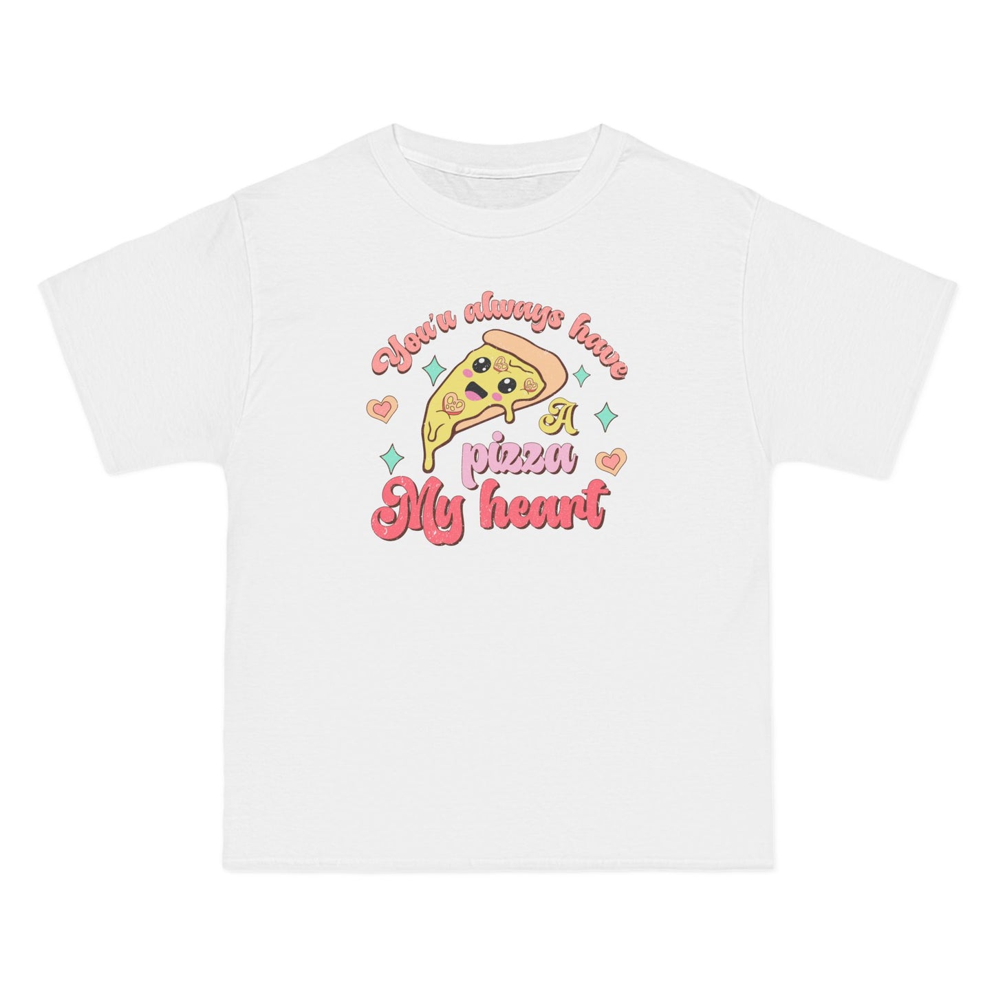 Pizza Love Oversized T-Shirt, tee, white, trendy, like, gift, girl
