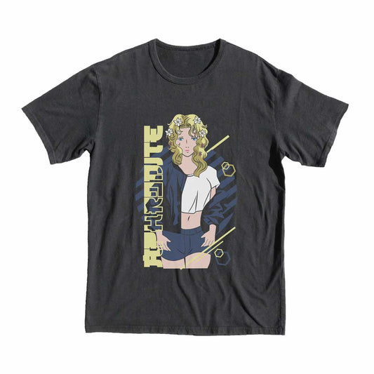 Aphrodite T-shirt RECORD OF RAGNAROK black anime manga gift merch shop now buy tee anime manga shop blondie style streets cool 