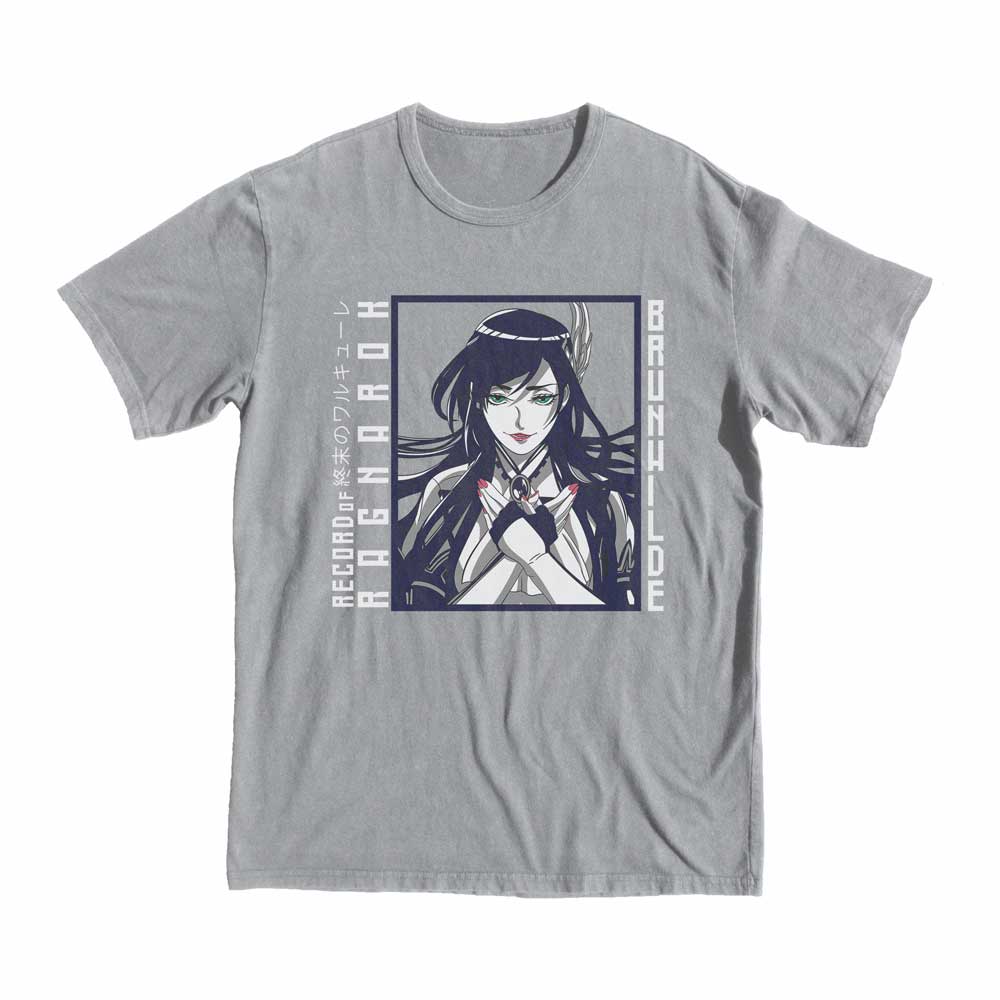 Record of Ragnarok Brunhilde T-shirt anime manga shop buy now  grey