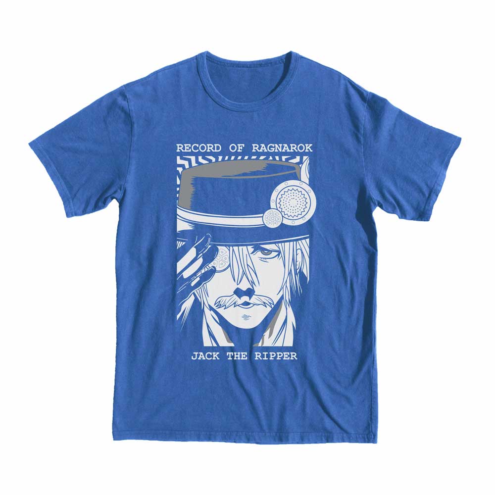 Record of Ragnarok Jack The Ripper T-shirt anime manga tee shop buy black style anime manga blue