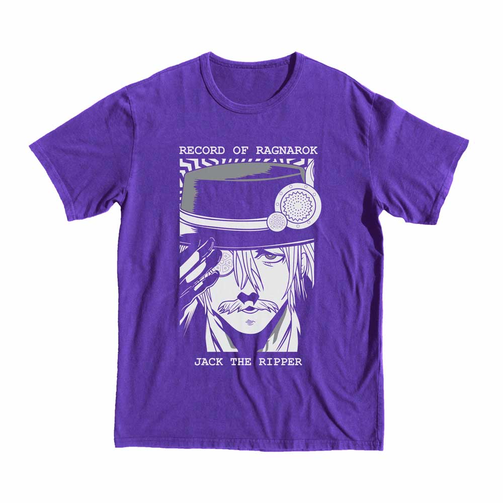 Record of Ragnarok Jack The Ripper T-shirt anime manga tee shop buy black style anime manga purple