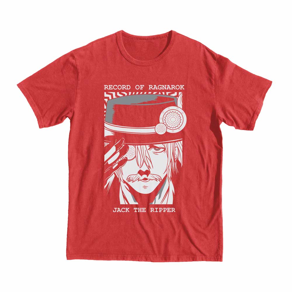 Record of Ragnarok Jack The Ripper T-shirt anime manga tee shop buy black style anime manga red