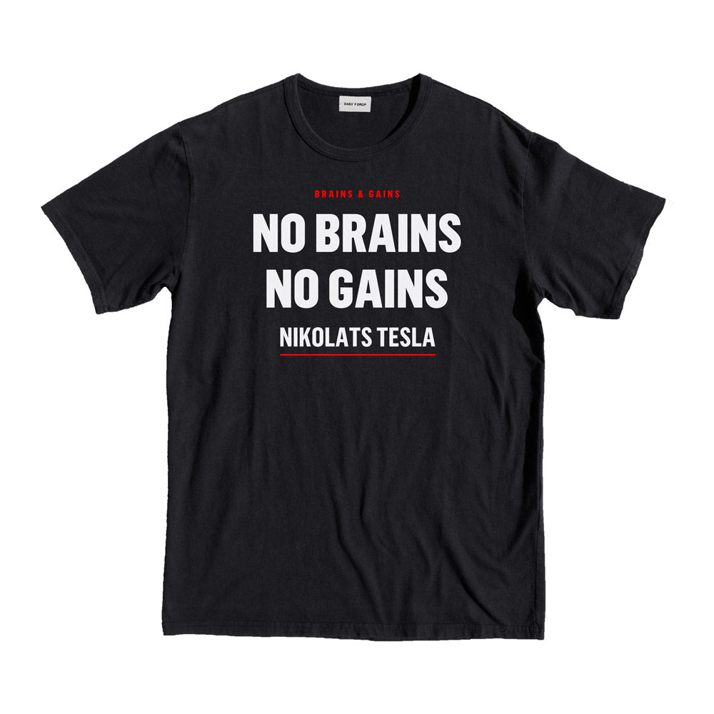 Tesla Science Gym T-shirt black tee t-shirt gym joke style science nikolas niko present shop buy dailydrop store