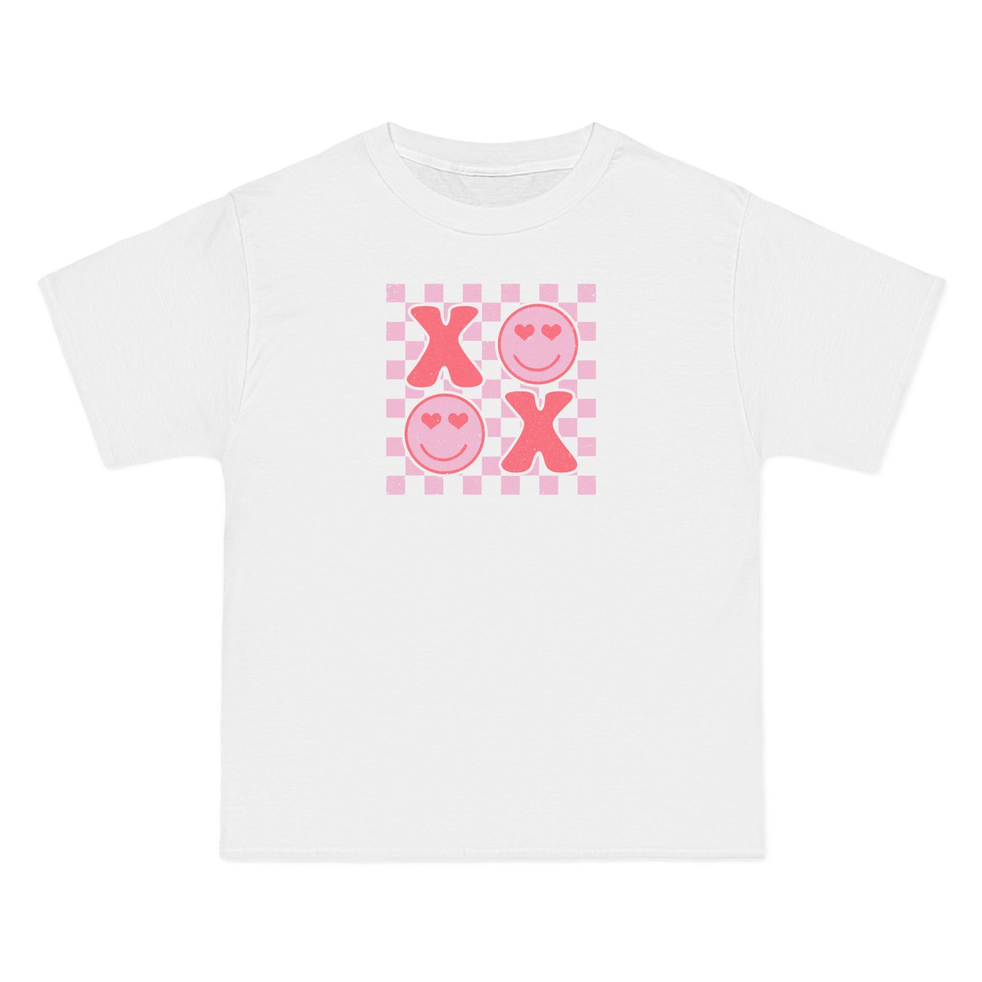 "XOXO" Graphic T-Shirt, like, shop, gift, cross, smile, white
