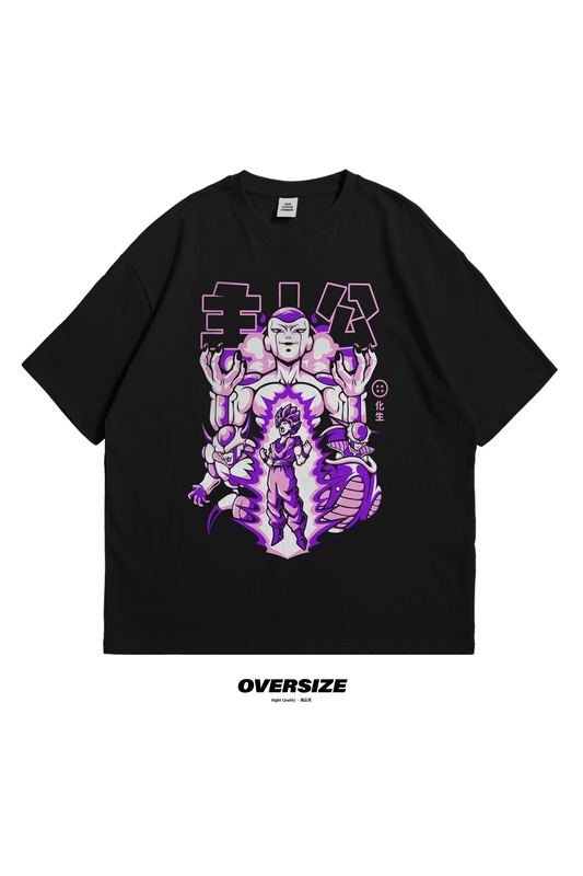 Dragon Ball Z Oversize T-Shirt with Frieza and Ginyu Force, anime, manga, shop, tee, gift, like, pink, super, trendy