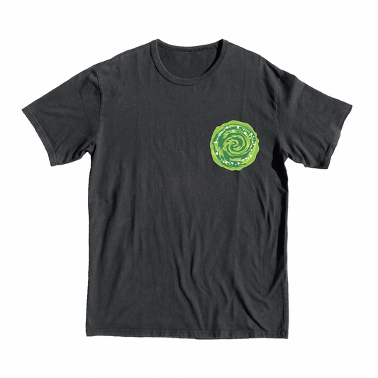 Galactic Swirl Pocket T-Shirt,portal, merch, gift, top, buy online, shop, gift, rick, luna, moon
