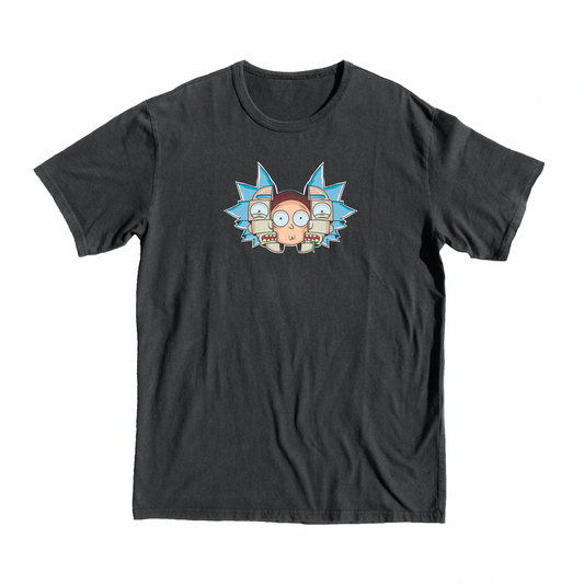 Rick & Morty Triple T-Shirt, portal, merch, gift, top, buy online, shop, gift, rick, luna, moon
